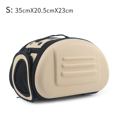 Foldable Pet Carrier Bag for Dogs and Cats, Portable Travel Shoulder Tote