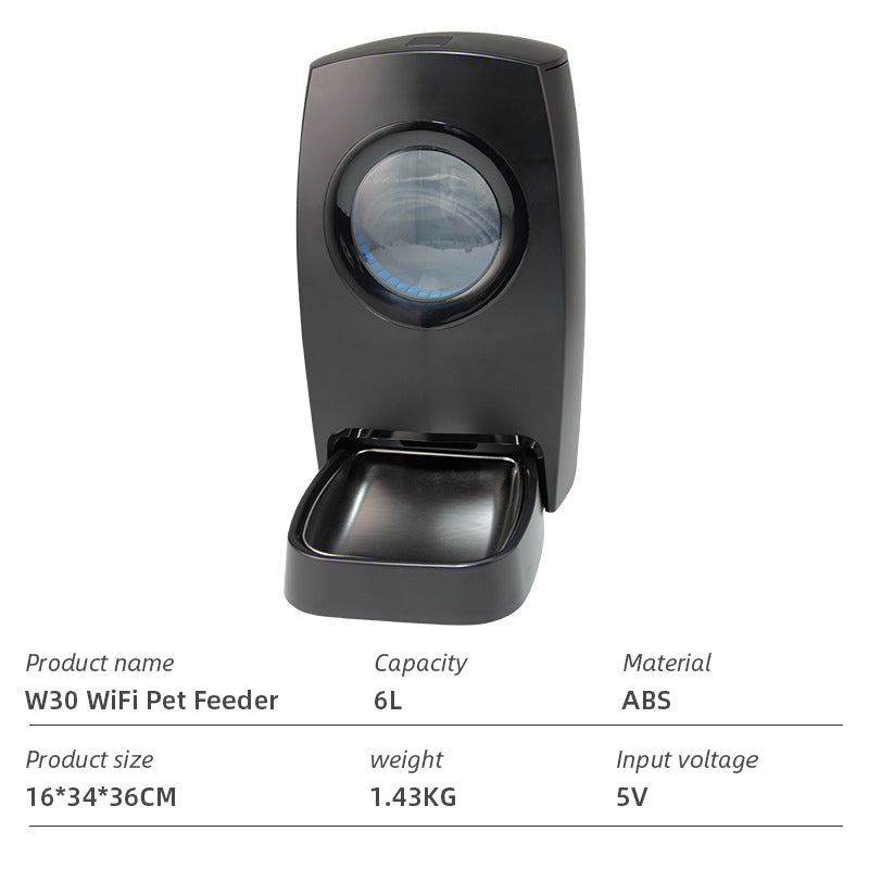 WiFi Smart Automatic Pet Feeder with App Control for Dogs and Cats
