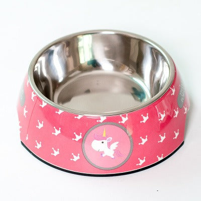 Removable Stainless Steel Pet Bowl, Non-Slip Food and Water Dish