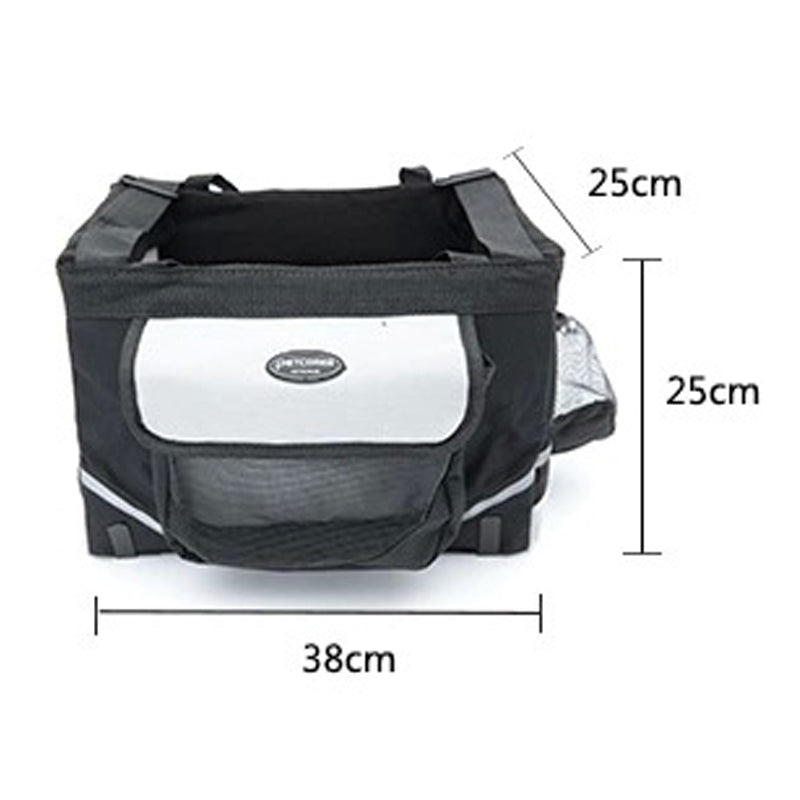 Pet Bicycle Carrier Basket for Small Dogs and Cats, Travel Seat Bag
