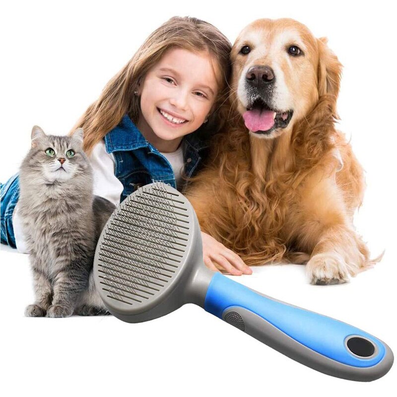 Slicker Grooming Brush for Dogs and Cats, Long Hair Deshedding Comb for Puppies