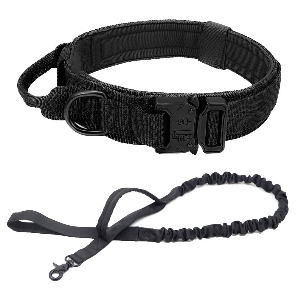 Tactical Dog Collar and Leash Set, Outdoor Training Walking Gear for Dogs