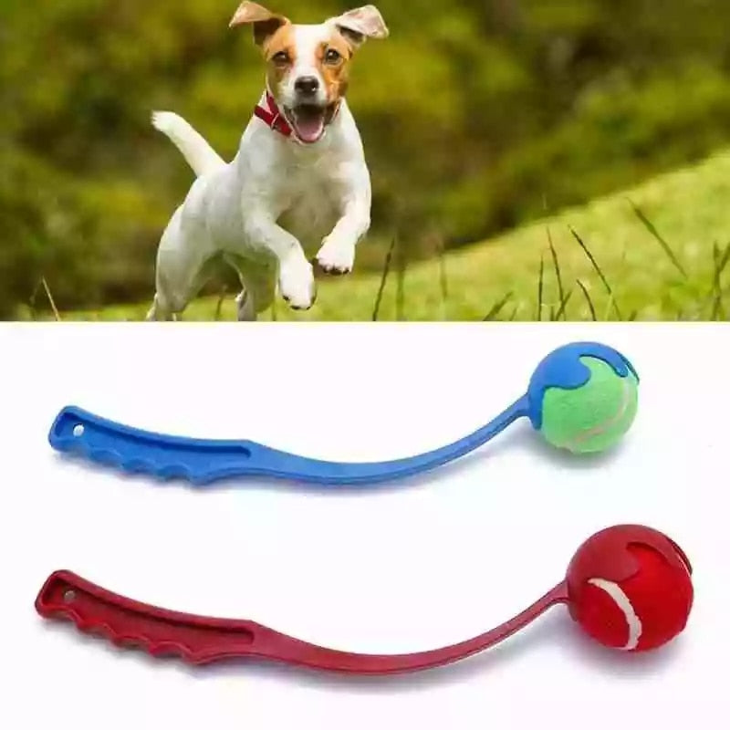 Interactive Dog Ball Launcher Toy for Outdoor Fetch and Training