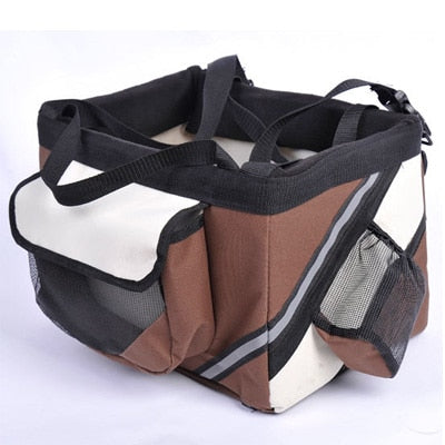 Pet Bicycle Carrier Basket for Small Dogs and Cats, Travel Seat Bag