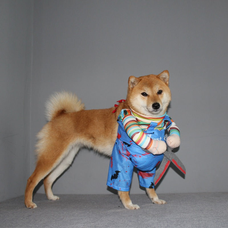 Funny Scissor Hands Dog Costume for Halloween and Costume Parties