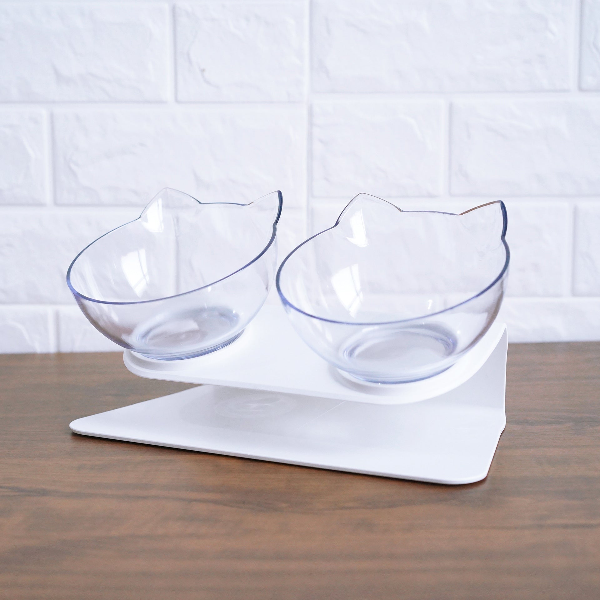 Raised Pet Food and Water Bowl for Cats, Puppies and Small Dogs