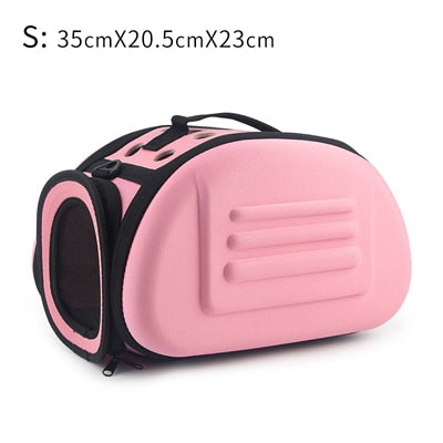 Foldable Pet Carrier Bag for Dogs and Cats, Portable Travel Shoulder Tote