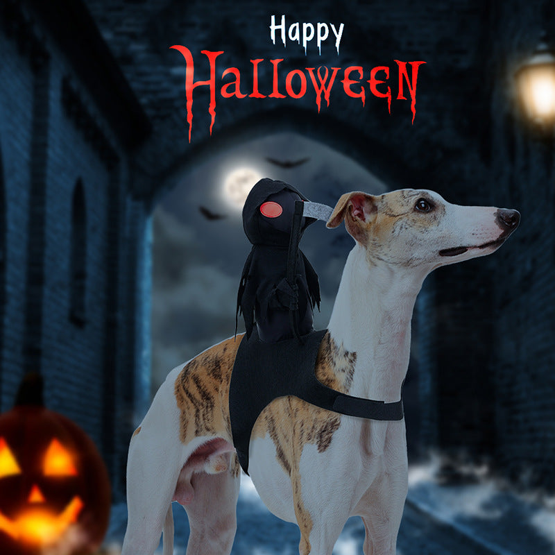 Dark Knight Dog Halloween Costume, Medieval Warrior Pet Outfit