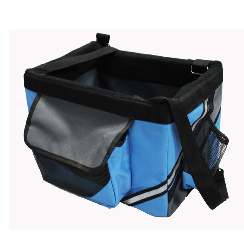 Pet Bicycle Carrier Basket for Small Dogs and Cats, Travel Seat Bag