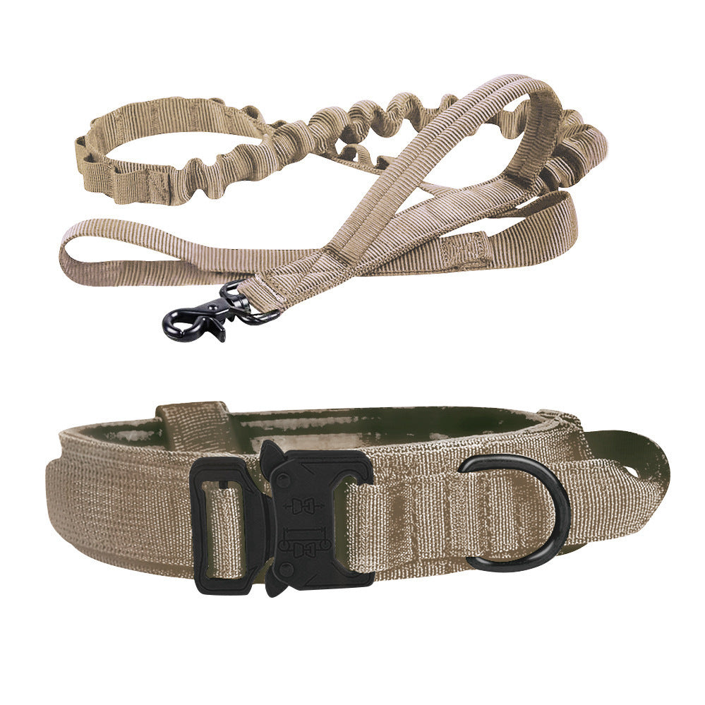 Tactical Dog Collar and Leash Set, Outdoor Training Walking Gear for Dogs