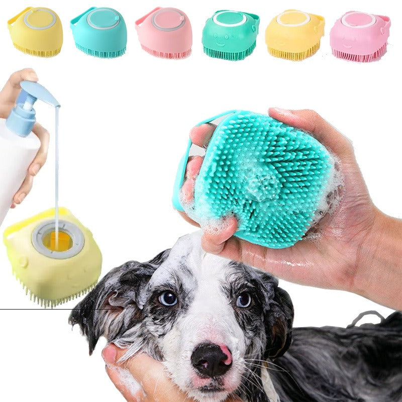 Pet Shower Massage Glove for Dogs and Cats, Bathing and Grooming Brush
