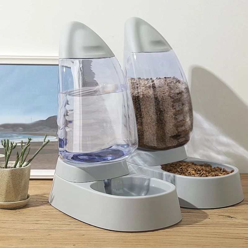 Large-Capacity Sailboat Pet Water and Food Bowl for Cats and Dogs