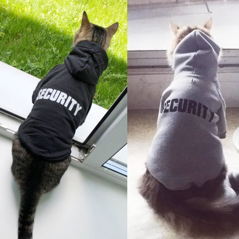 Warm Hooded Cat Jacket for Indoor Cats and Small Pets