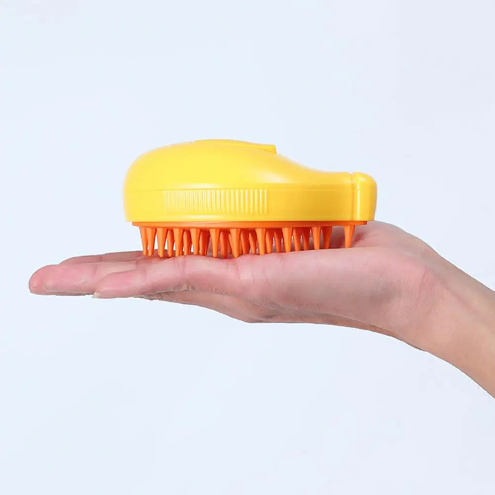Banana-Shaped Steam Grooming Brush for Cats and Dogs, Hair Removal Pet Comb