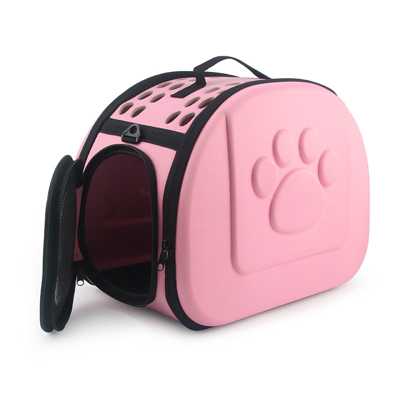 Foldable Pet Carrier Bag for Dogs and Cats, Portable Travel Shoulder Tote