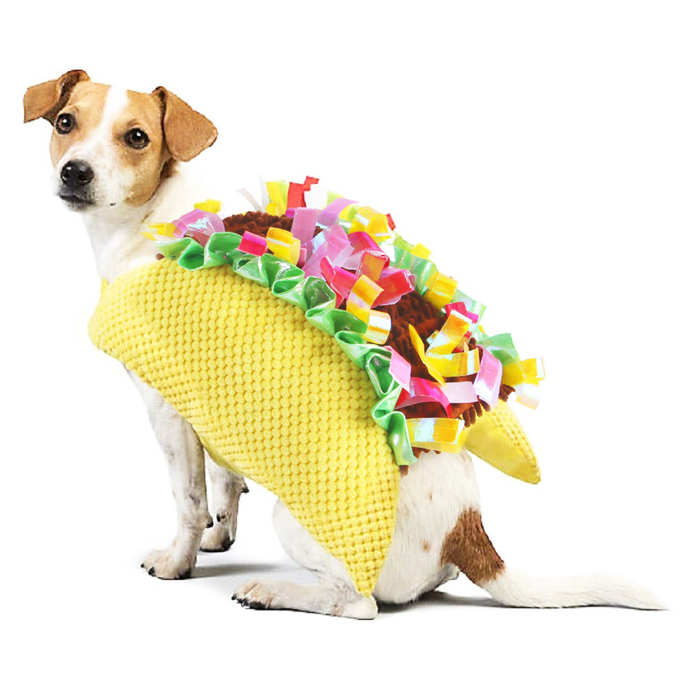 Funny Hamburger Pet Costume for Cats and Small Dogs