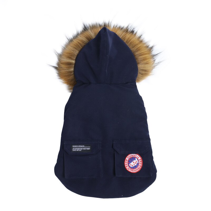 Warm Duck Down Dog Jacket with Hood for Small and Medium Dogs