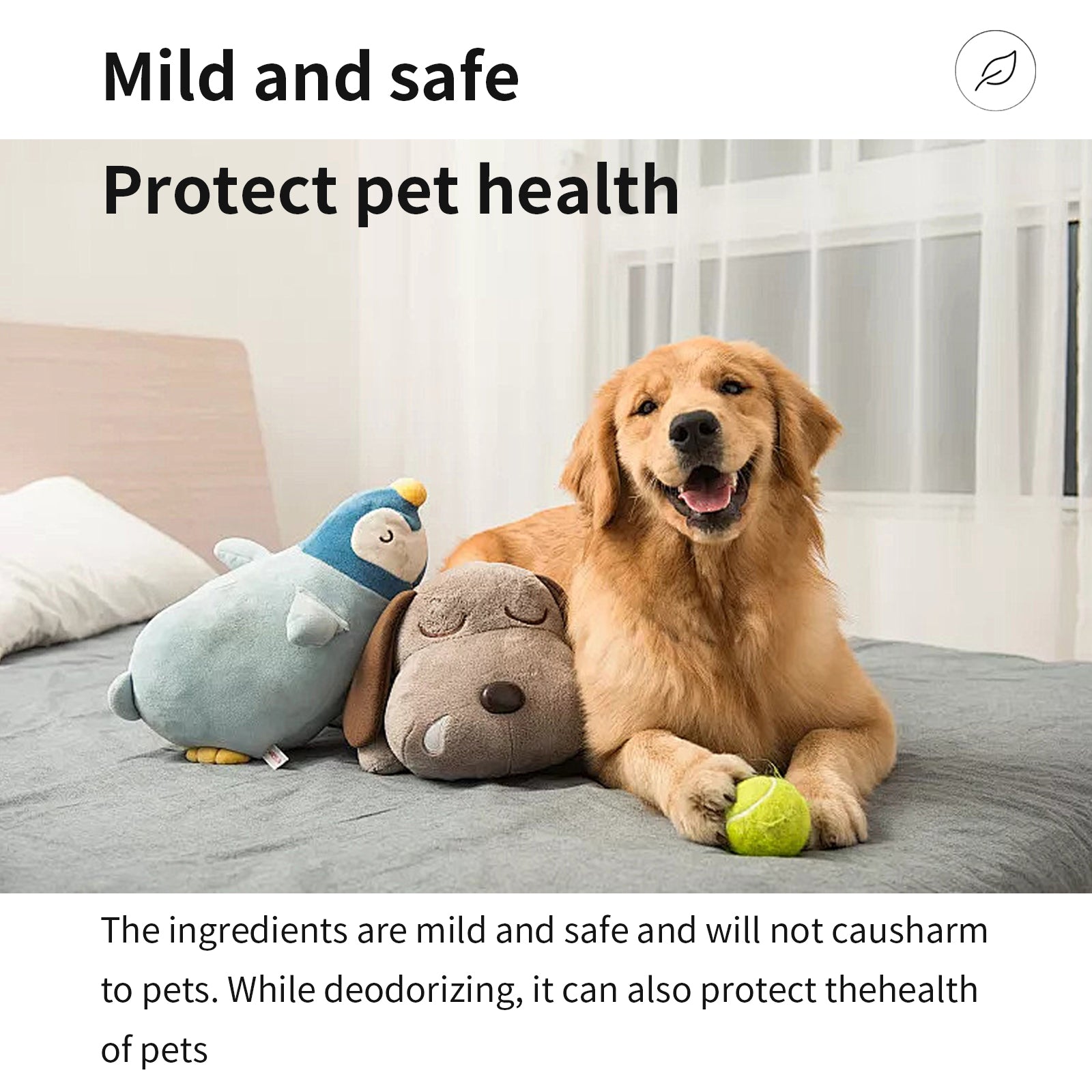 Pet Fabric Deodorizer Spray, Long-Lasting Freshener for Indoor Pet Odors