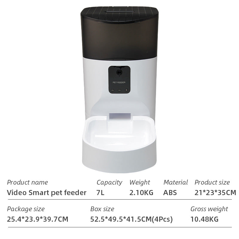 WiFi Smart Automatic Pet Feeder with App Control for Dogs and Cats