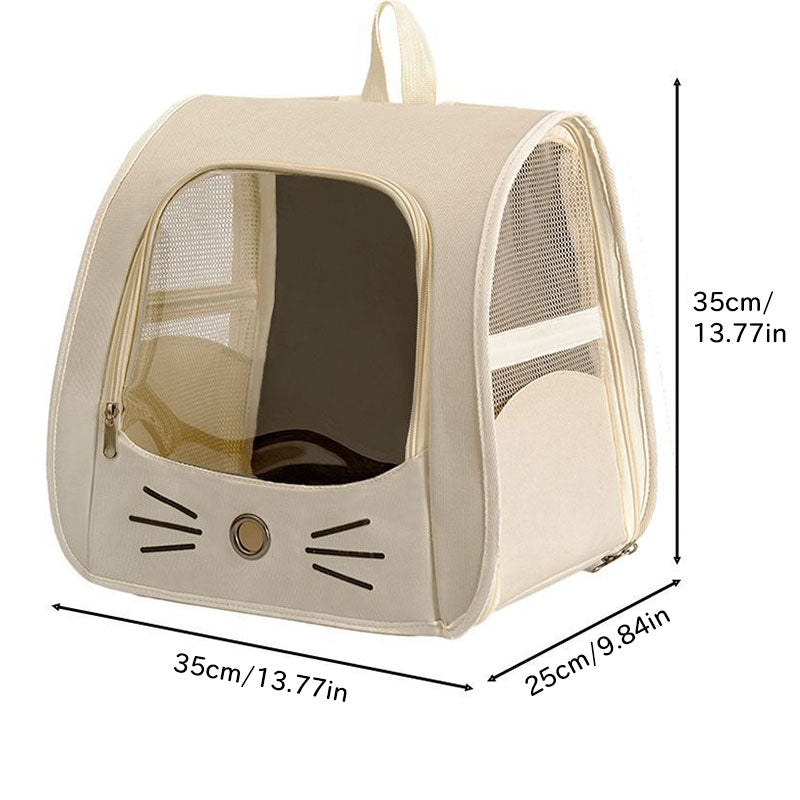Breathable Pet Carrier Backpack for Small Dogs and Cats, Travel and Outdoor Use
