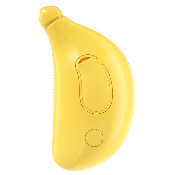 Banana-Shaped Steam Grooming Brush for Cats and Dogs, Hair Removal Pet Comb