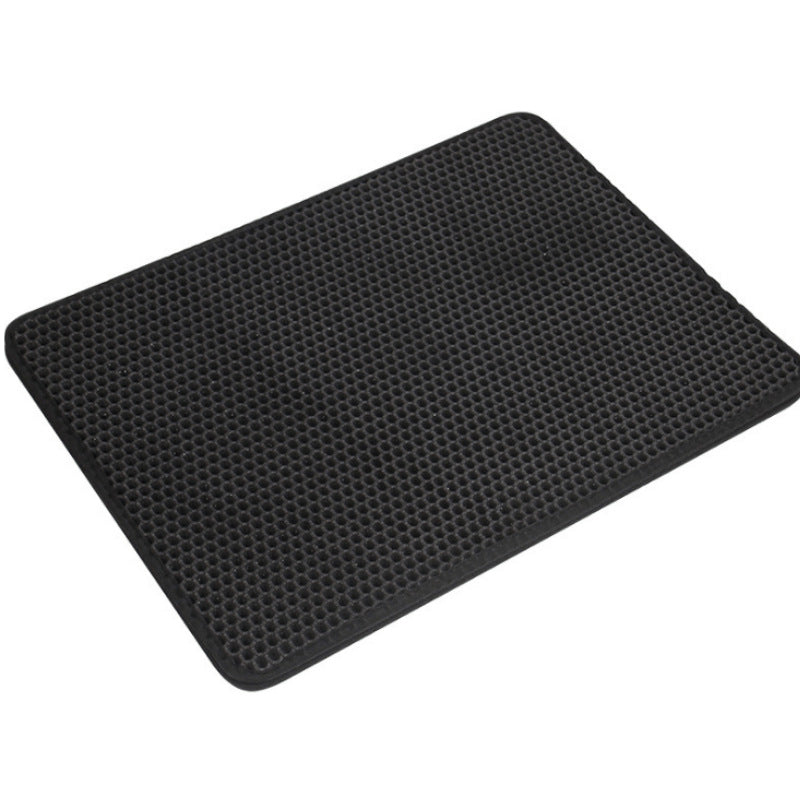 Double-Layer EVA Cat Litter Mat, Traps Litter and Keeps Floors Clean