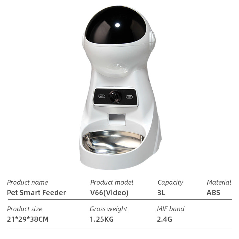 WiFi Smart Automatic Pet Feeder with App Control for Dogs and Cats