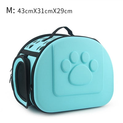 Foldable Pet Carrier Bag for Dogs and Cats, Portable Travel Shoulder Tote