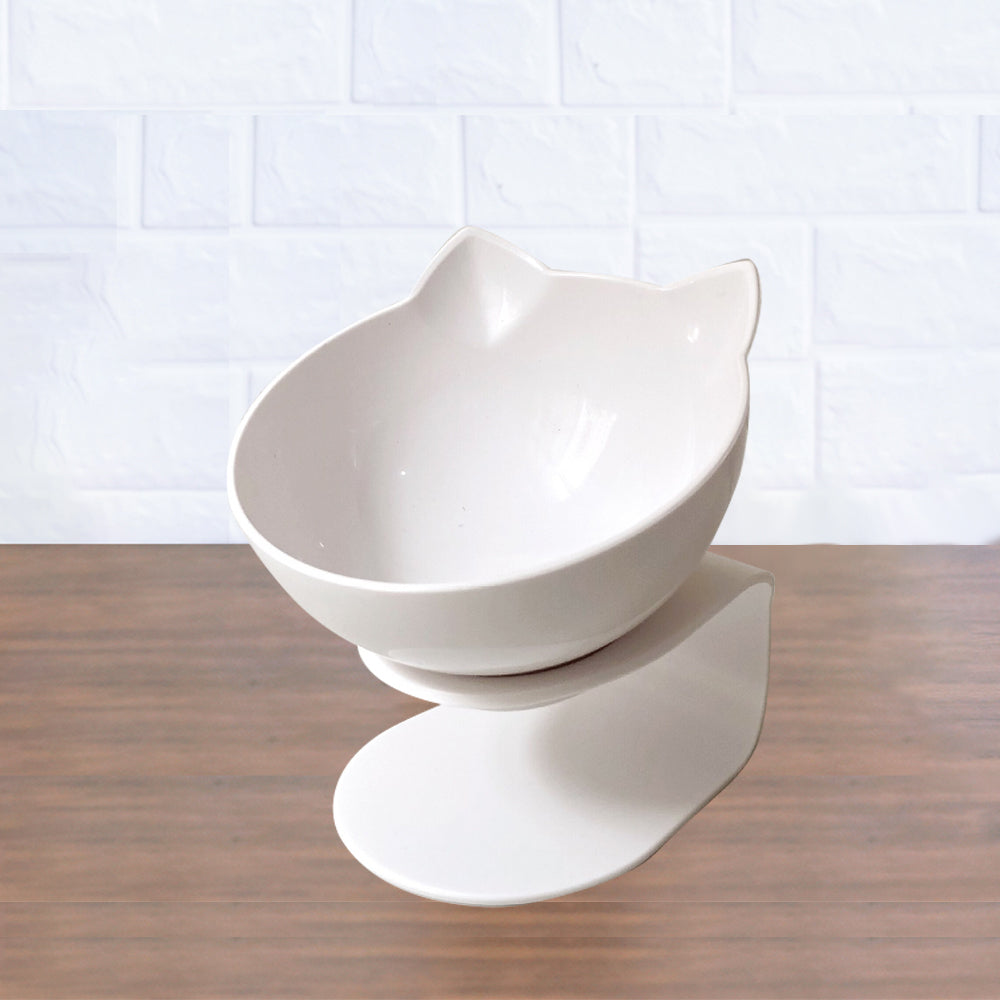 Raised Pet Food and Water Bowl for Cats, Puppies and Small Dogs