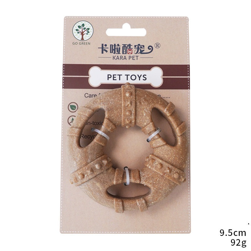 Bone-Shaped Dog Chew Toy for Teeth Cleaning and Interactive Play