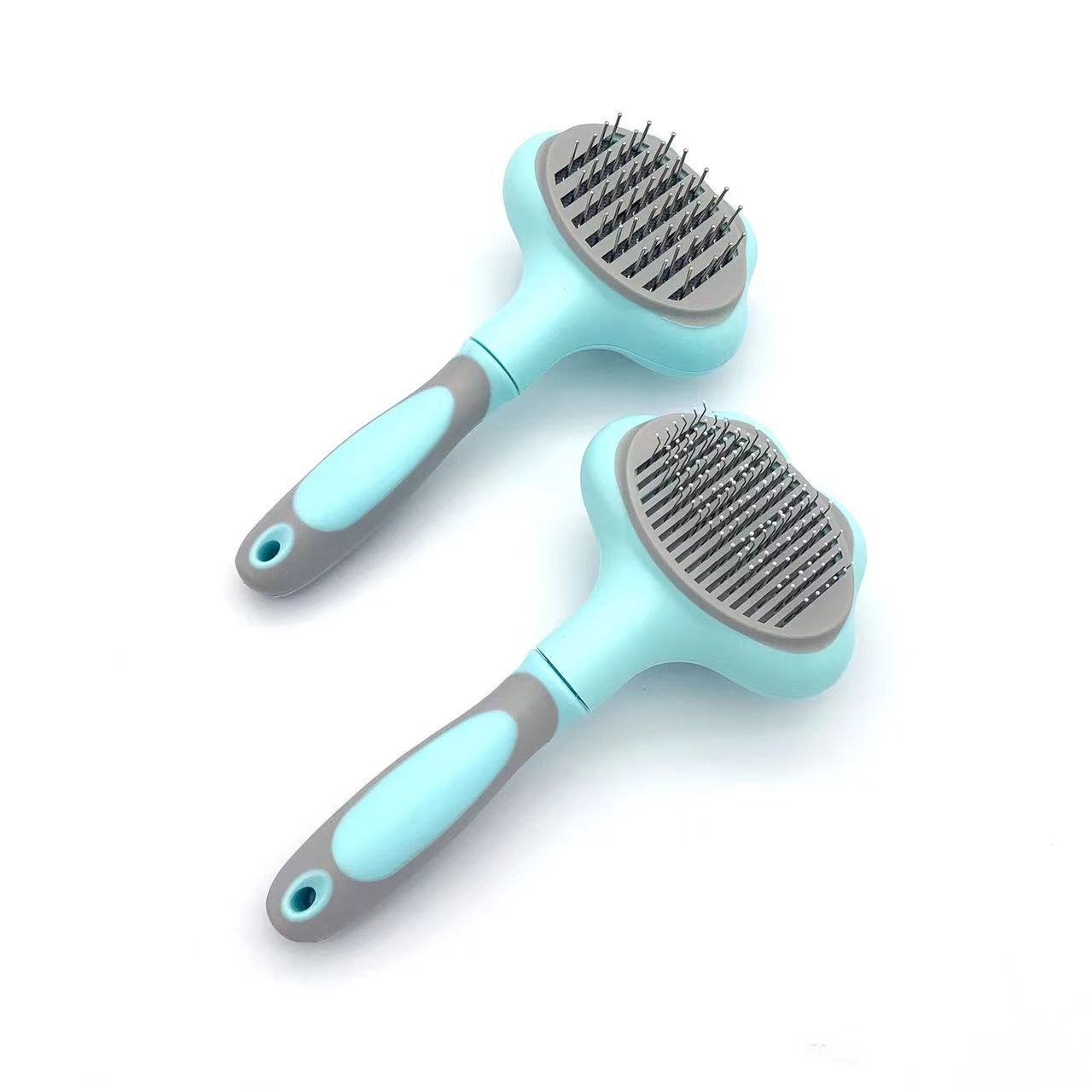 Pet Grooming Comb for Dogs and Cats, Hair Removal Massage Brush and Knot Detangler