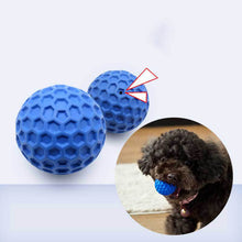 Interactive Rubber Dog Ball Toy with Squeaker for Chewing and Play