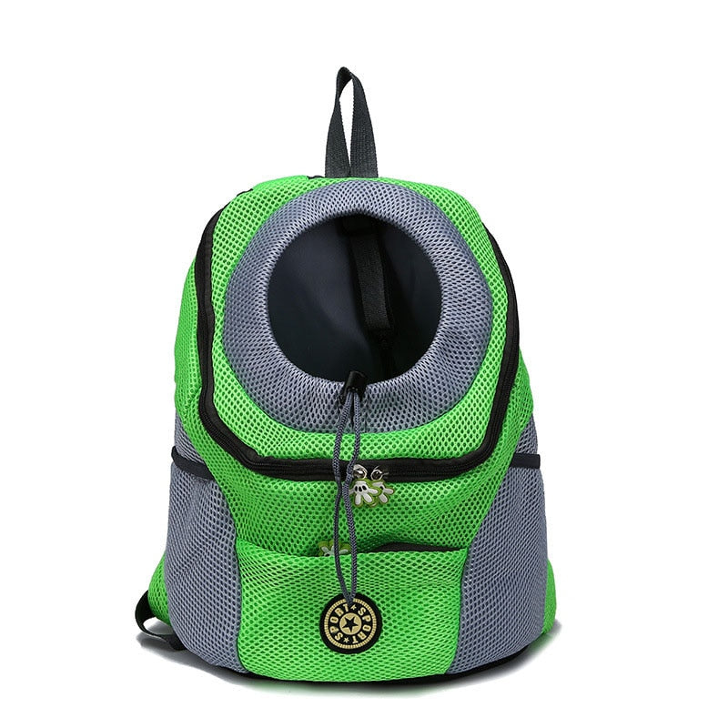 Outdoor Pet Carrier Backpack with Mesh Panels for Small Dogs and Cats
