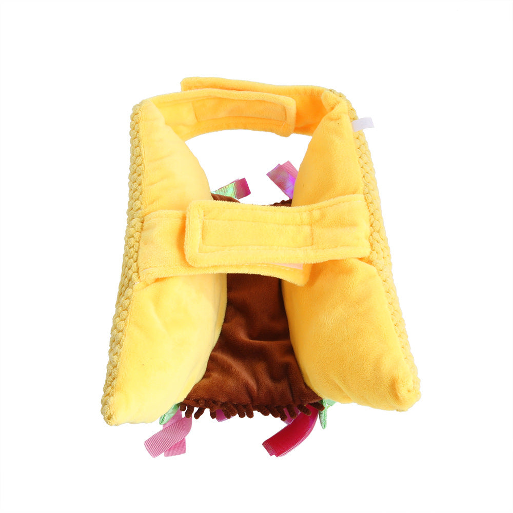 Funny Hamburger Pet Costume for Cats and Small Dogs