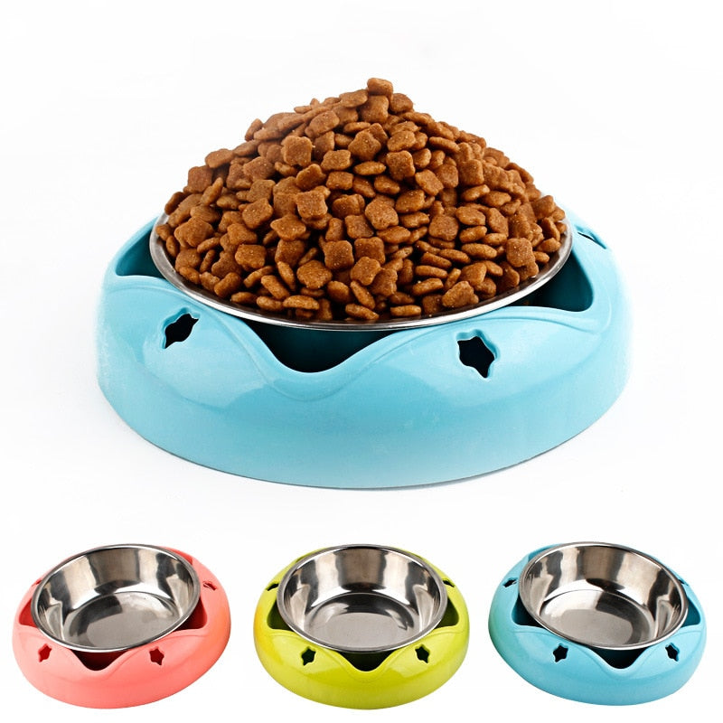 Stainless Steel Non-Slip Pet Bowl for Food and Water, Small and Medium Dogs and Cats