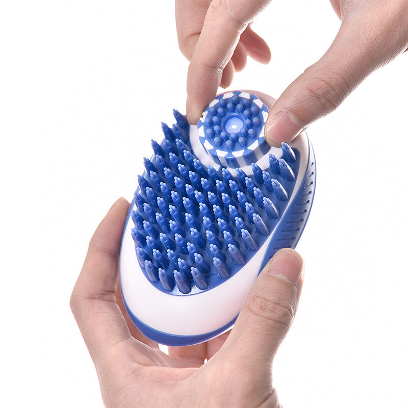 Soft Silicone Pet Bath Brush for Dogs and Cats, Shower Massage Comb for Grooming