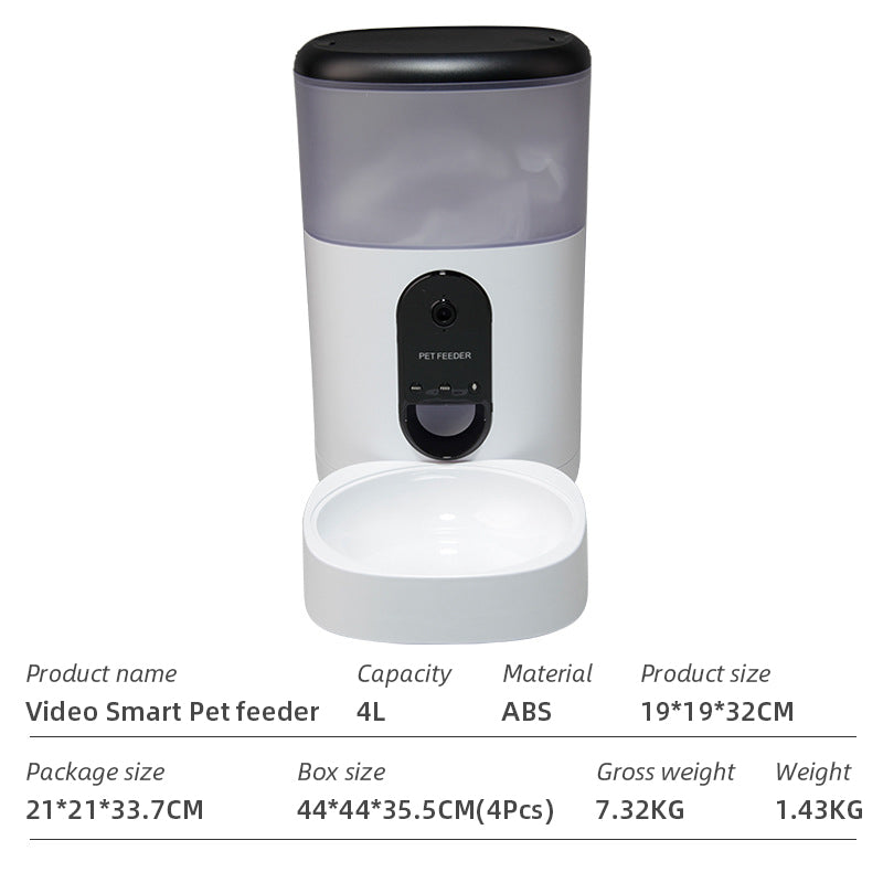 WiFi Smart Automatic Pet Feeder with App Control for Dogs and Cats