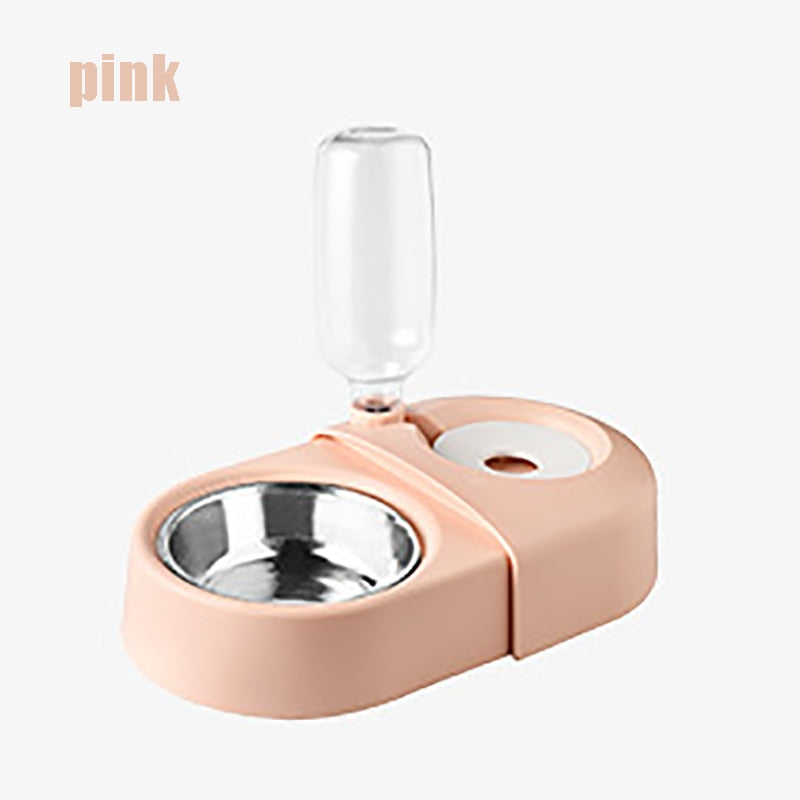 Automatic Water Outlet Pet Bowl, Anti-Tip Feeder for Dogs and Cats