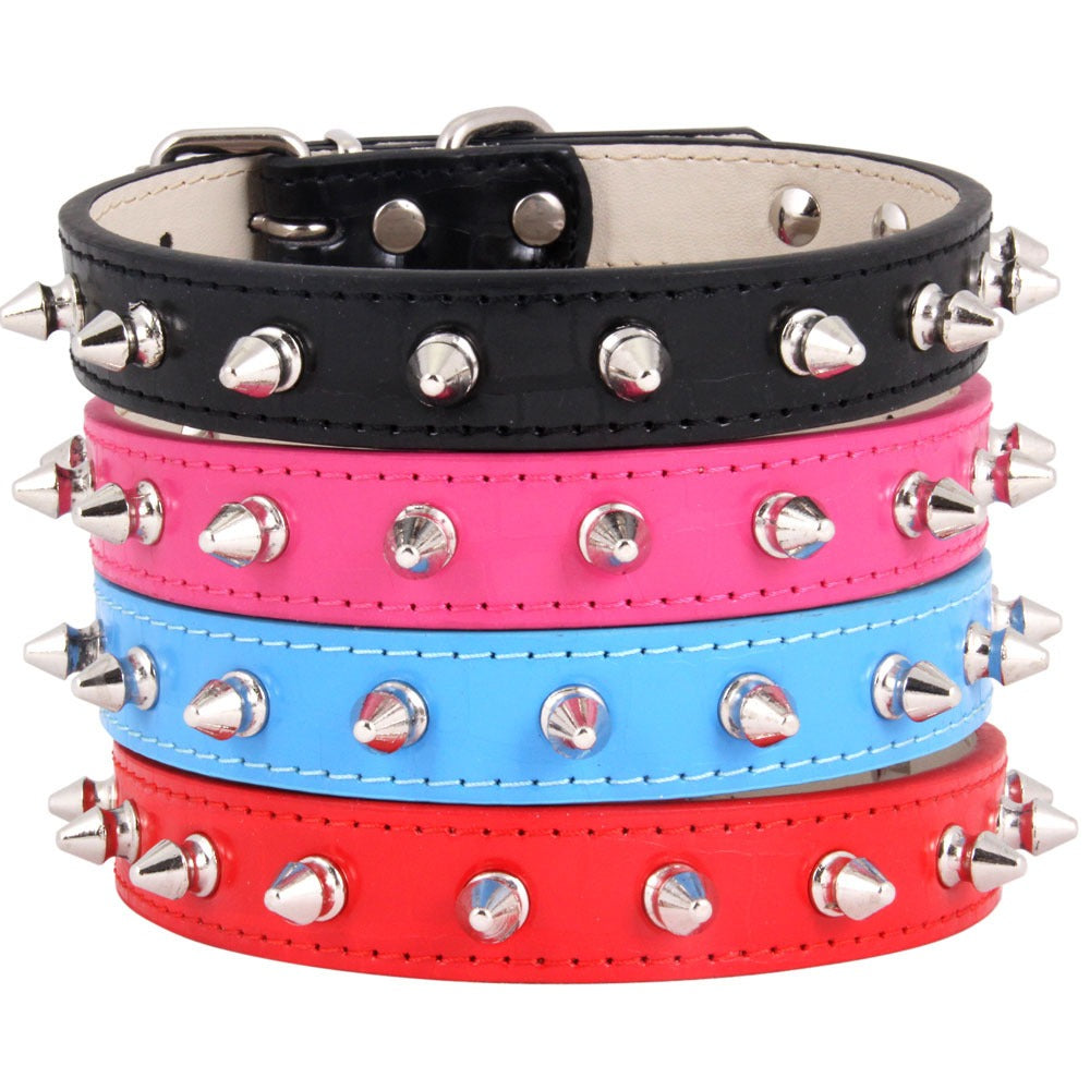 Leather Pet Collar and Leash Set for Dogs and Cats