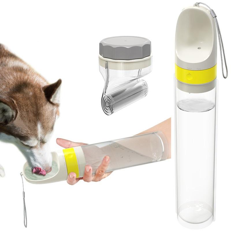 Portable Dog Water Bottle and Travel Feeder for Outdoor Walks