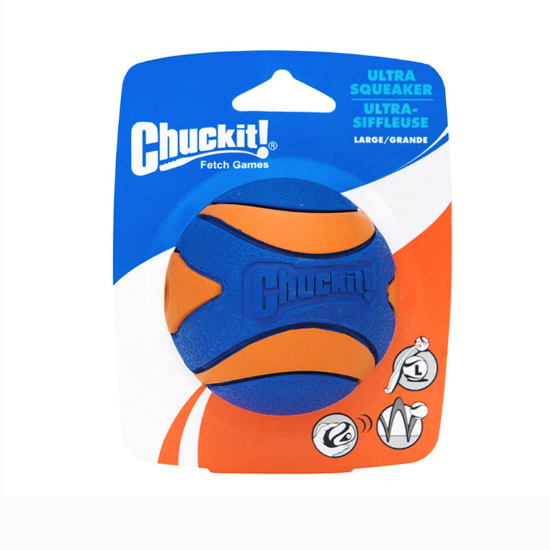 Durable Squeaky Dog Ball Toy for Teething Puppies and Small Dogs