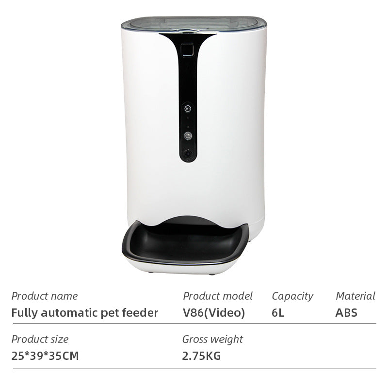 WiFi Smart Automatic Pet Feeder with App Control for Dogs and Cats