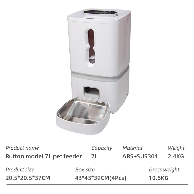 WiFi Smart Automatic Pet Feeder with App Control for Dogs and Cats