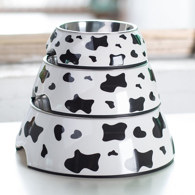 Removable Stainless Steel Pet Bowl, Non-Slip Food and Water Dish