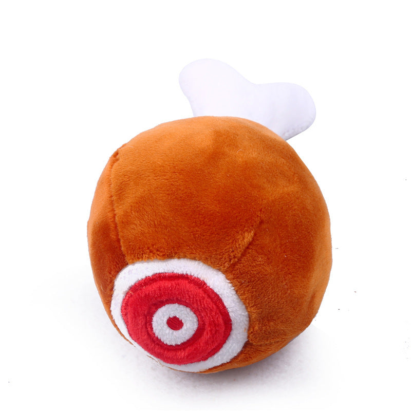 Plush Chicken Leg Squeaky Dog Toy, Durable Chew Toy for Pets