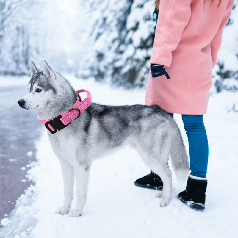 Tactical Dog Collar and Leash Set, Outdoor Training Walking Gear for Dogs