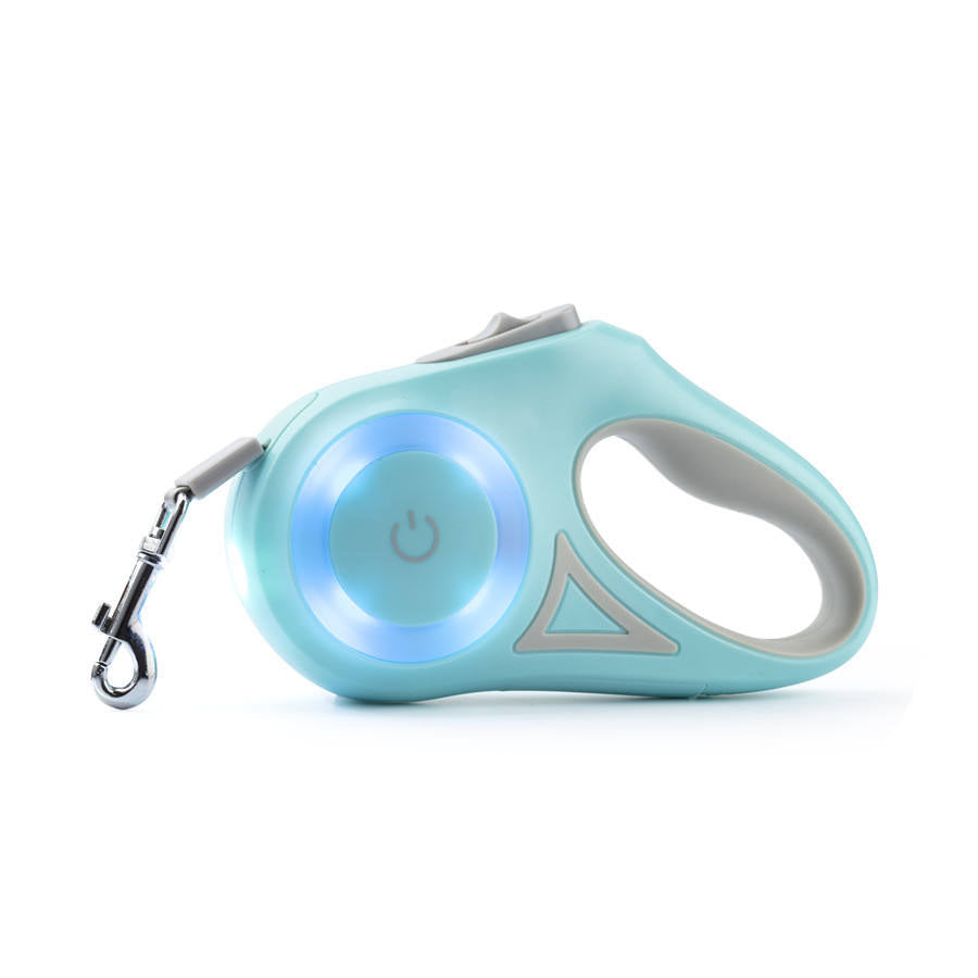 Glowing Retractable chien laisse, Light-Up animal Walking Lead