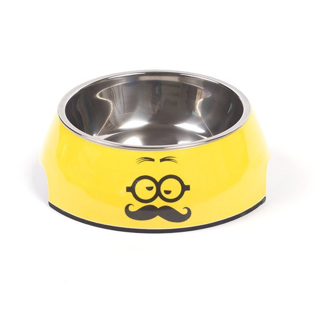 Removable Stainless Steel Pet Bowl, Non-Slip Food and Water Dish