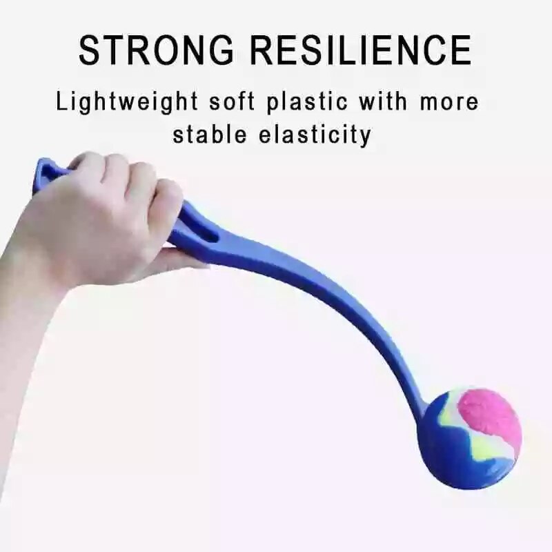 Interactive Dog Ball Launcher Toy for Outdoor Fetch and Training