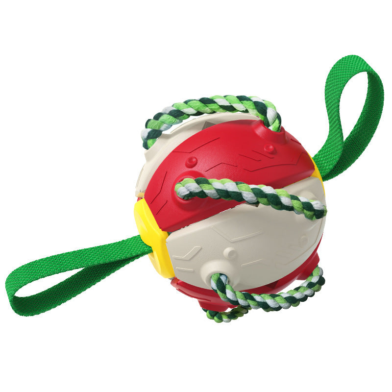 Interactive Dog Flying Disc Toy for Outdoor Fetch and Training